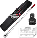 3/4 Inch Torque Wrench, 48 Tooth Torque Wrench 3/4 Drive 160-840FT.LB/217-1139N.M with a Solid Storage Case