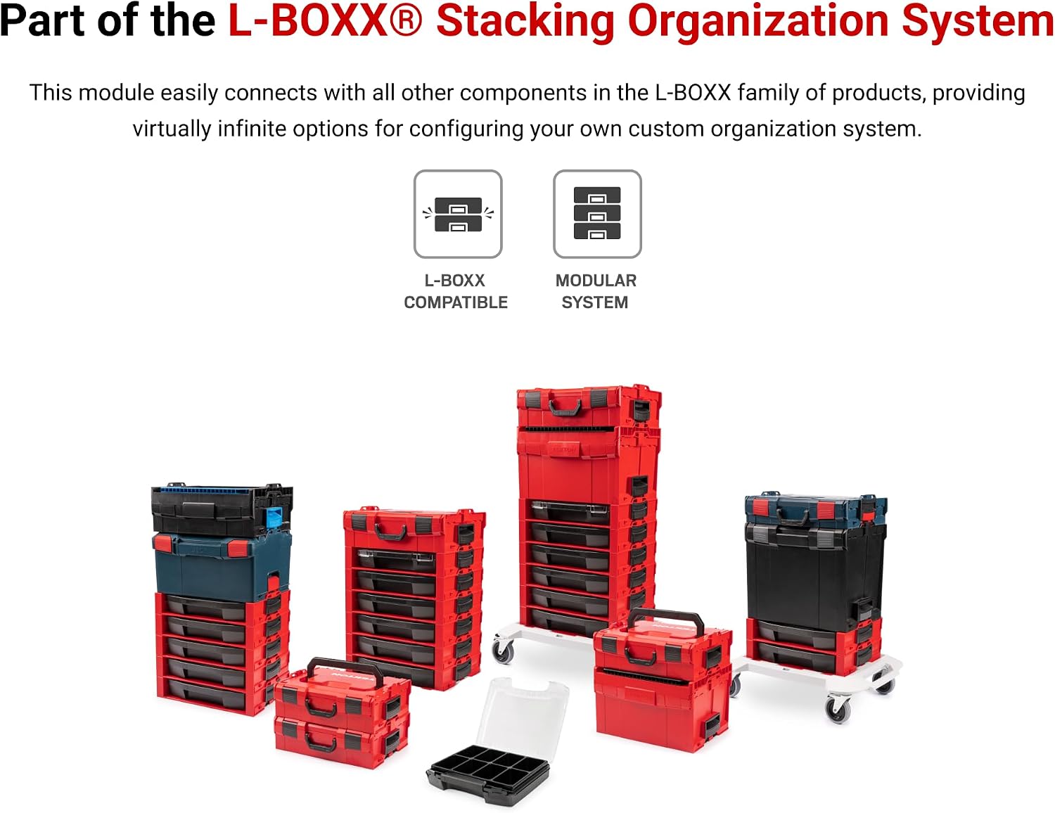 TEKTON 3/8 Inch Drive Ratchet and Accessories Set with Open Top Drawer and Rack (15-Piece) | SKT96401