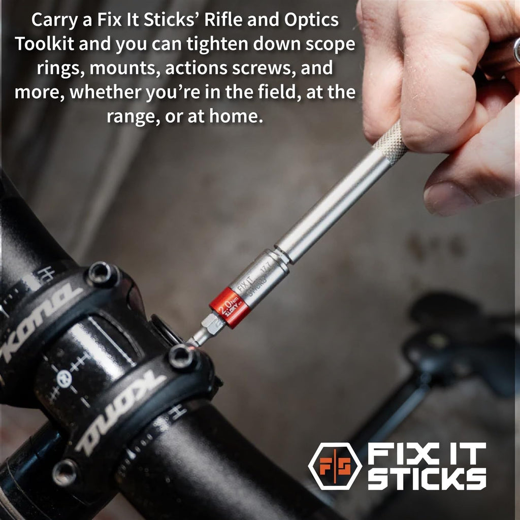 Fix It Sticks Maintenance Tool kit Bundle: Hardcase Set with T-Handle Wrench, Torque Drivers, Battery Cap Tool, Brass Hammer Head, and Microfiber Cleaning Cloth