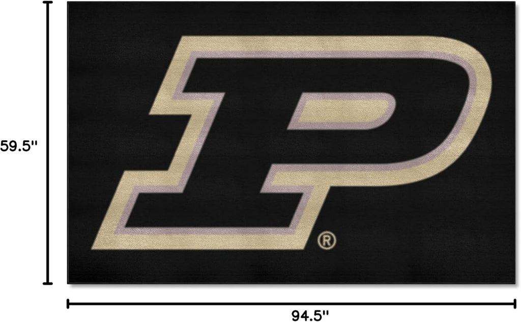 FANMATS 16826 Purdue Boilermakers Ulti-Mat Rug - 5ft. x 8ft. | Sports Fan Area Rug, Home Decor Rug and Tailgating Mat - P Primary Logo