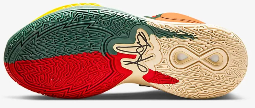 Nike Kyrie Infinity 1 World 1 People DO9614-800 Safety Orange/Gorge Green/Sesame/Black Men's Basketball Shoes