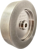 6 inch CBN Grinding Wheel 180 Grit, 6' Dia x 1.5' Wide x 1/2' Bore （Aluminum Body） for Sharpening High Speed Steel Tools、Woodturning Tools (6'x1.5')