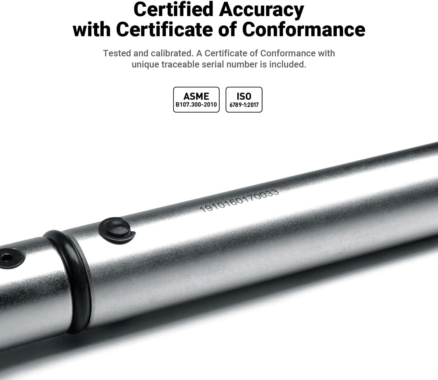 Capri Tools 31202-250FL 30-250 Foot Pound Industrial Torque Wrench, 1/2' Drive, Matte Chrome