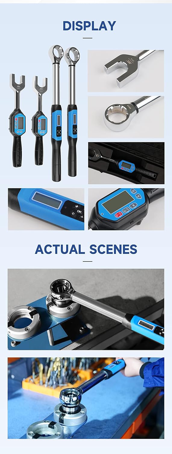 Digital Torque Wrench for tightening and removing ER25 Nut, Electronic Torque Wrench
