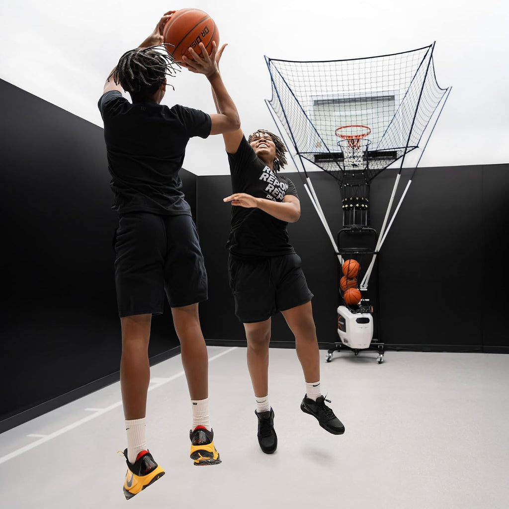 Dr. Dish Home Basketball Shooting Machine - Shot Trainer and Automatic Rebounder for Home and Driveway Use