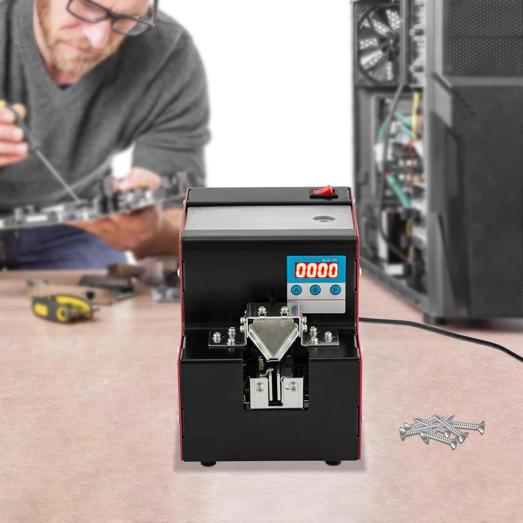 Automatic Screw Feeder,Screw Arranging Machine with Counting Function,Track Width and Brush Height Adjustable Screw Feeder for Electronics, Plastics, Electrical Appliances