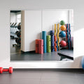 Ruomeng Home Gym Mirror, 48''x28''x2PCS Full Length, Large Frameless Body Mirror Tempered Glass for Gym, Workout, Yoga, Garage, Dance Studio