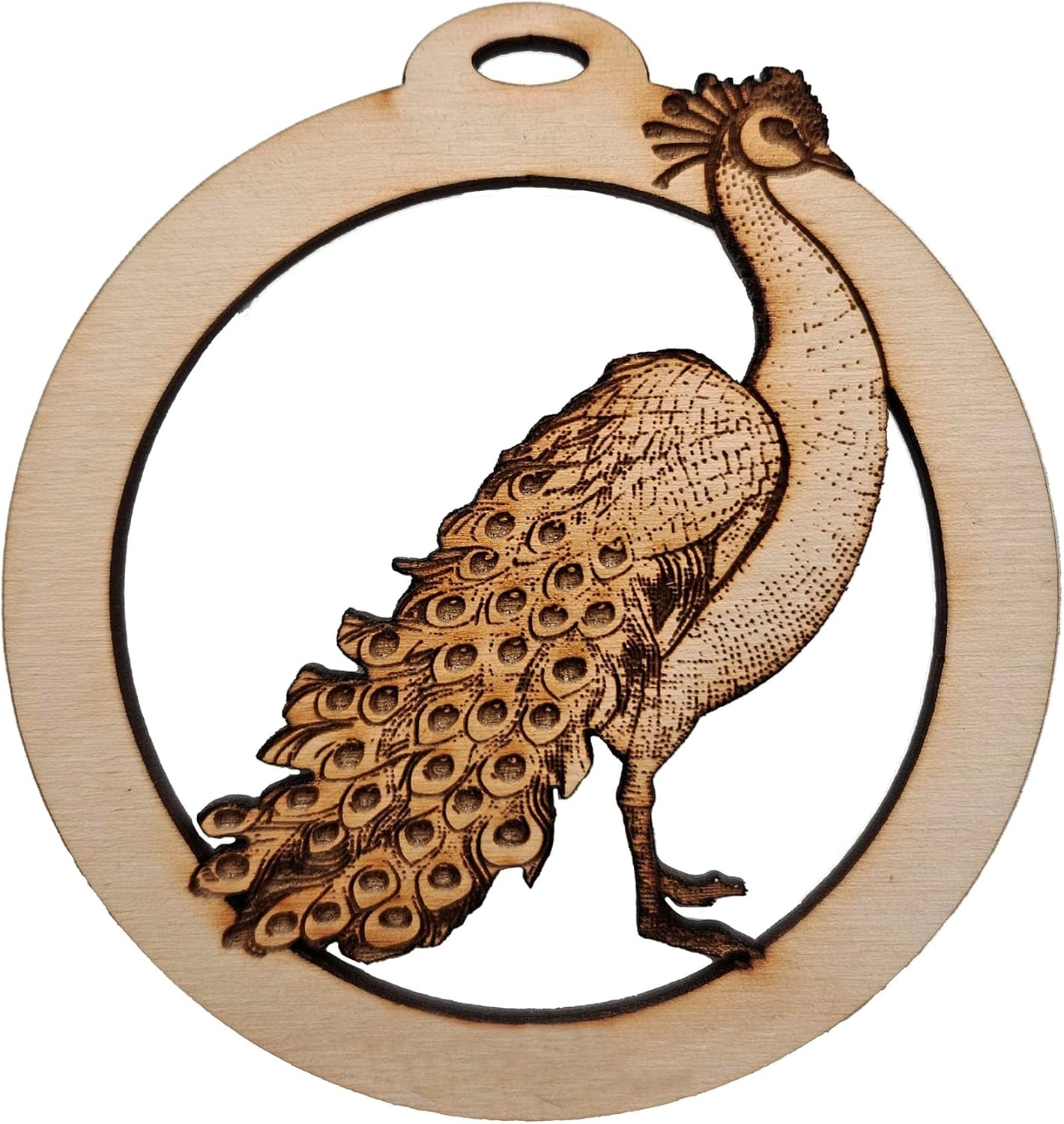 10PK Personalized Peacock Ornaments for Christmas Tree, Unique Themed Gift Ideas for Bird Lovers, Peacock Christmas Tree Decorations, Handmade in The USA