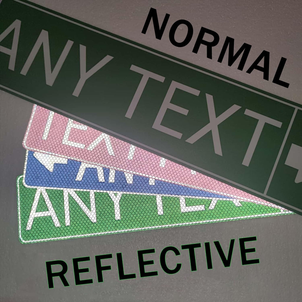 Custom Street Sign with Directional Arrow, Double Sided/Reflective Option, 36''x12'', Personalized Road Address Large Metal Sign, Customize for Business, Office, Outdoor, Home, Delivery