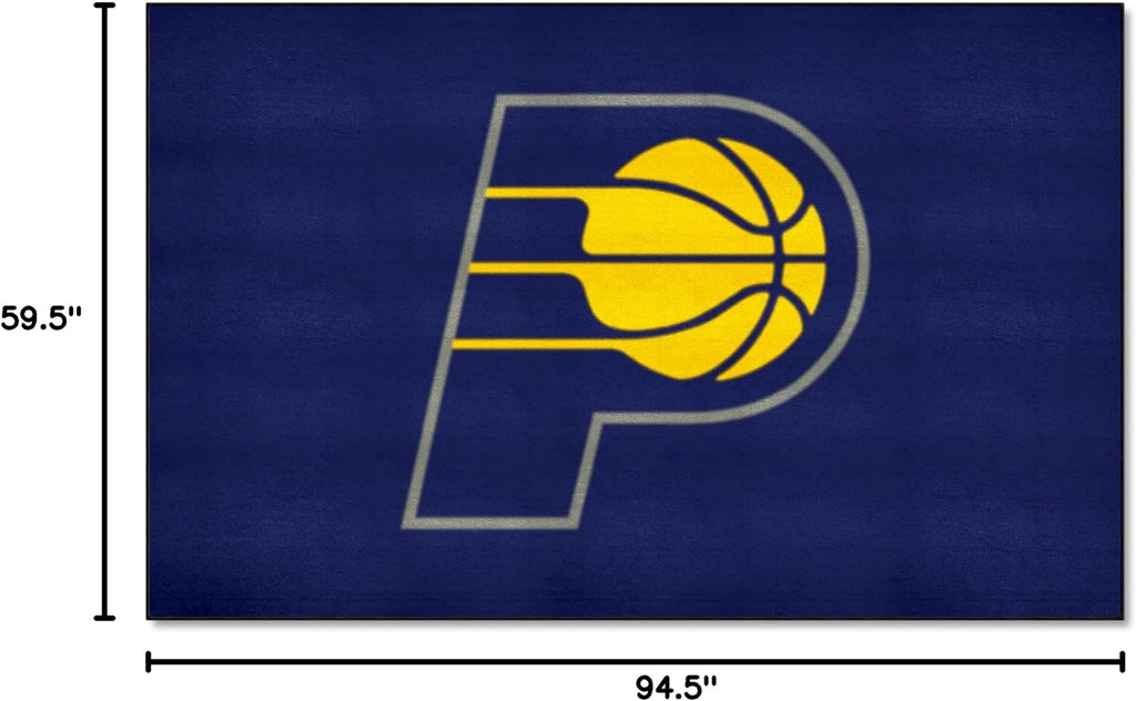 FANMATS 9282 Indiana Pacers Ulti-Mat Rug - 5ft. x 8ft. | Sports Fan Area Rug, Home Decor Rug and Tailgating Mat