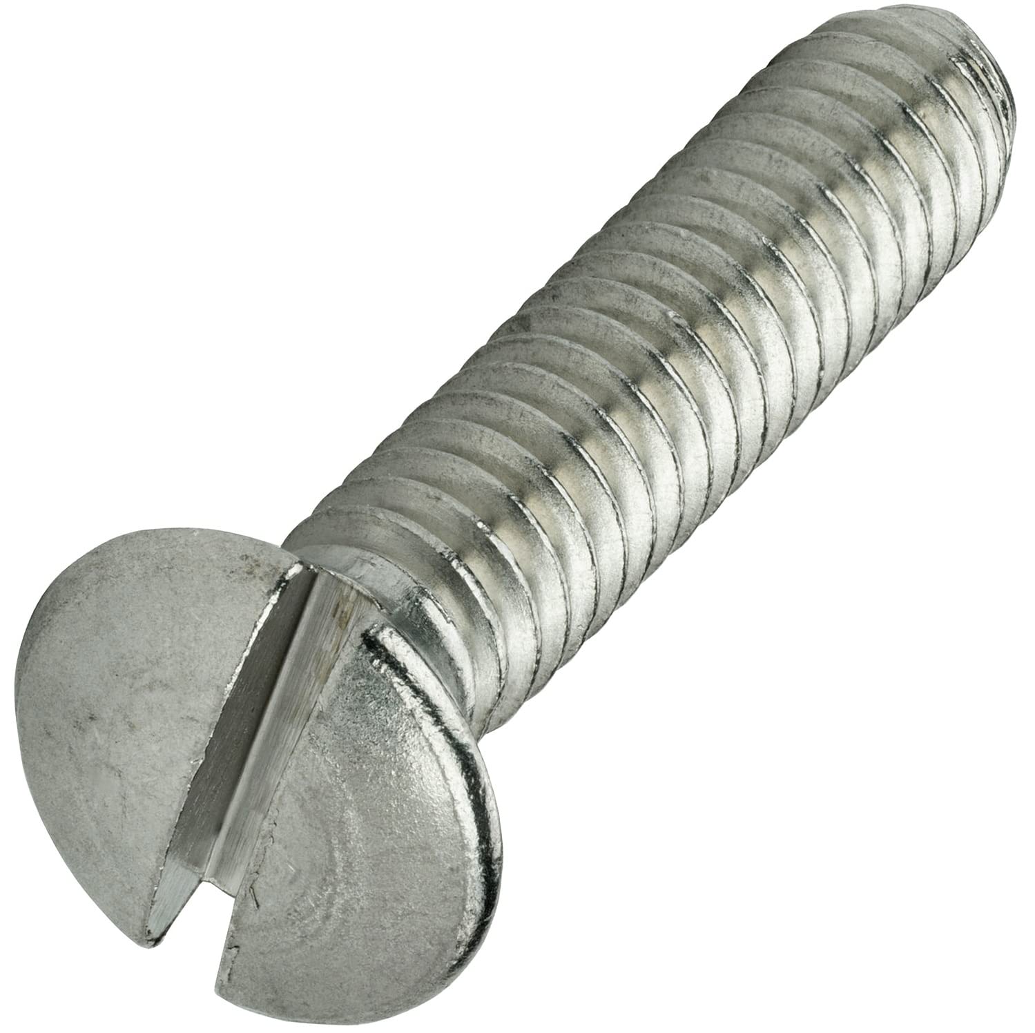 8-32 x 2' Slotted Oval Head Machine Screws Kit Hardware Stainless Steel 18-8 Pack of 500 Fastener Set LS14549F