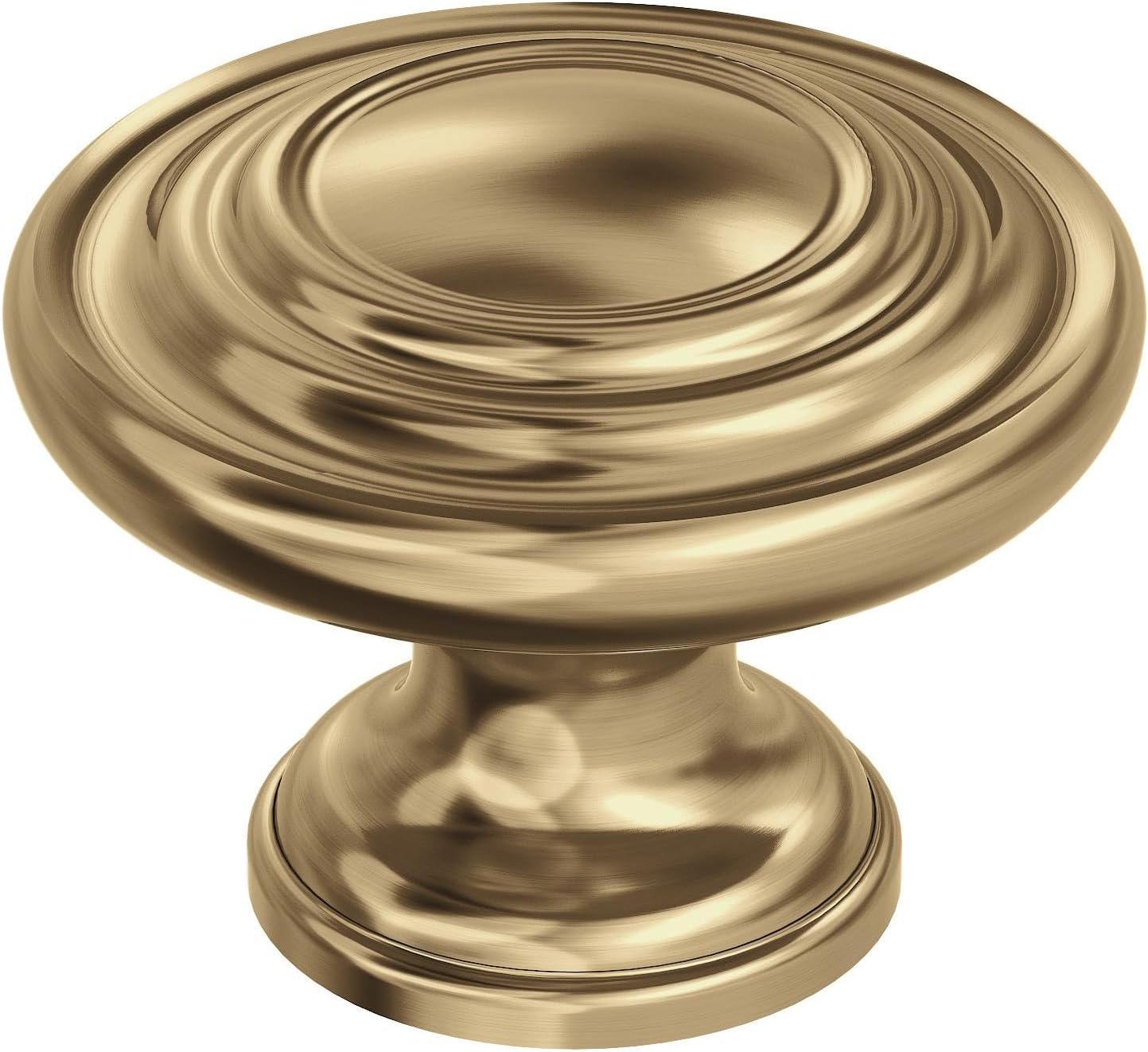 Amerock Inspirations 1-3/4 inch (44mm) Diameter Champagne Bronze Cabinet Knob - 10 Pack