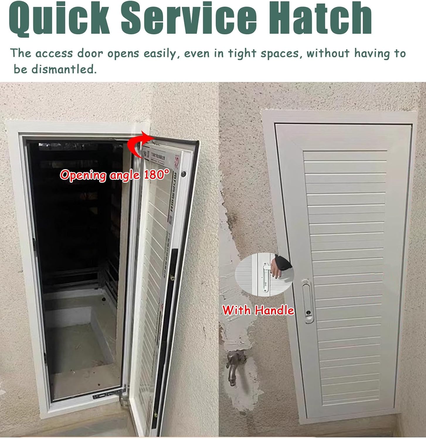 Air-Conditioning Inspection Hole Cover Soundproof, White Metal Access Panel Electrical for Wall Drywall Attic, Plumbing Access Door Decorative Door(300x350mm/11.8x13.8in)