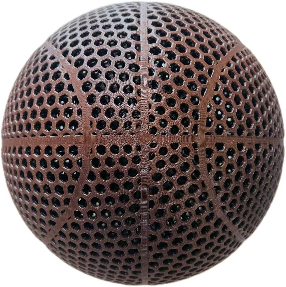 YHNNH Airless Basketball 3D Printed Silent Basketball Indoor Outdoor Durable Performance Quiet Basketballs Gift for Friends