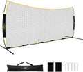PodiuMax 16x10FT Barricade Backstop Net, Baseball Basketball Barrier with Upgrade Steel Frame, Protective Net for Baseball, Lacrosse, Soccer, Basketball & More, Soccer Backstop Net for Backyard Park