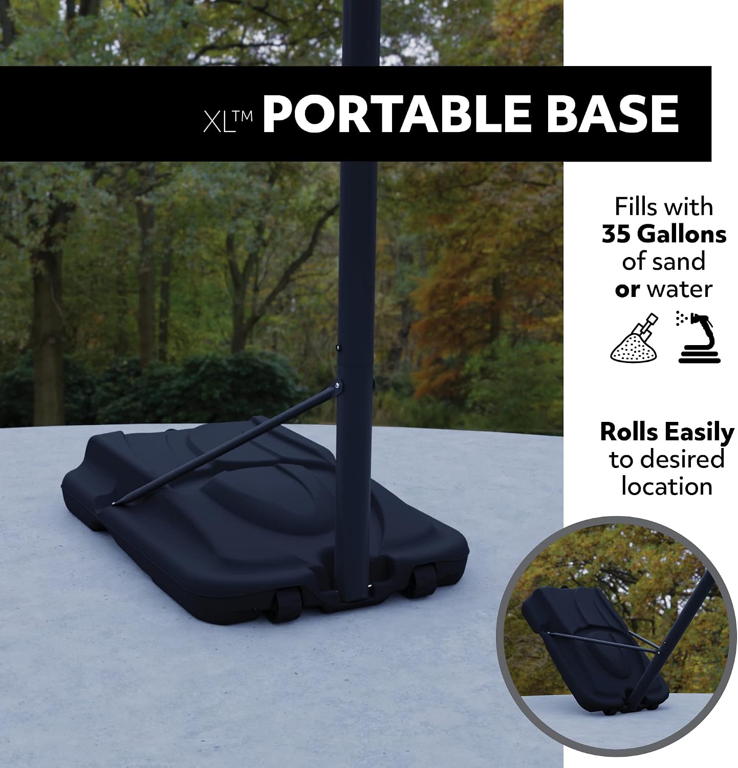 Lifetime 71566 50 Inch Shatter Proof Portable Basketball Hoop Clear