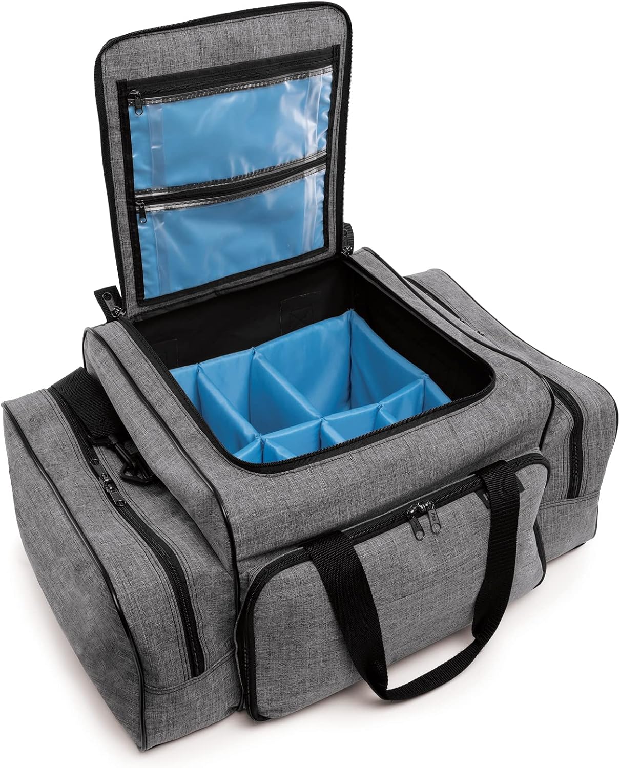 Hopkins Antimicrobial EZ-Open Shoulder Bag: Spacious, Durable & HIPAA-Safe - Ideal for Busy Home Healthcare Nurses and Medical Professionals, 22'W x 15'D x 10'H