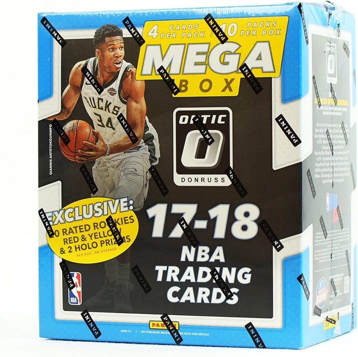 2017/18 Panini Donruss OPTIC NBA Basketball HUGE EXCLUSIVE Factory Sealed MEGA Box with (20) RATED ROOKIE PARALLEL & 2 HOLO PRIZMS! Look for RC & AUTOS of Donovan Mitchell,Jayson Tatum