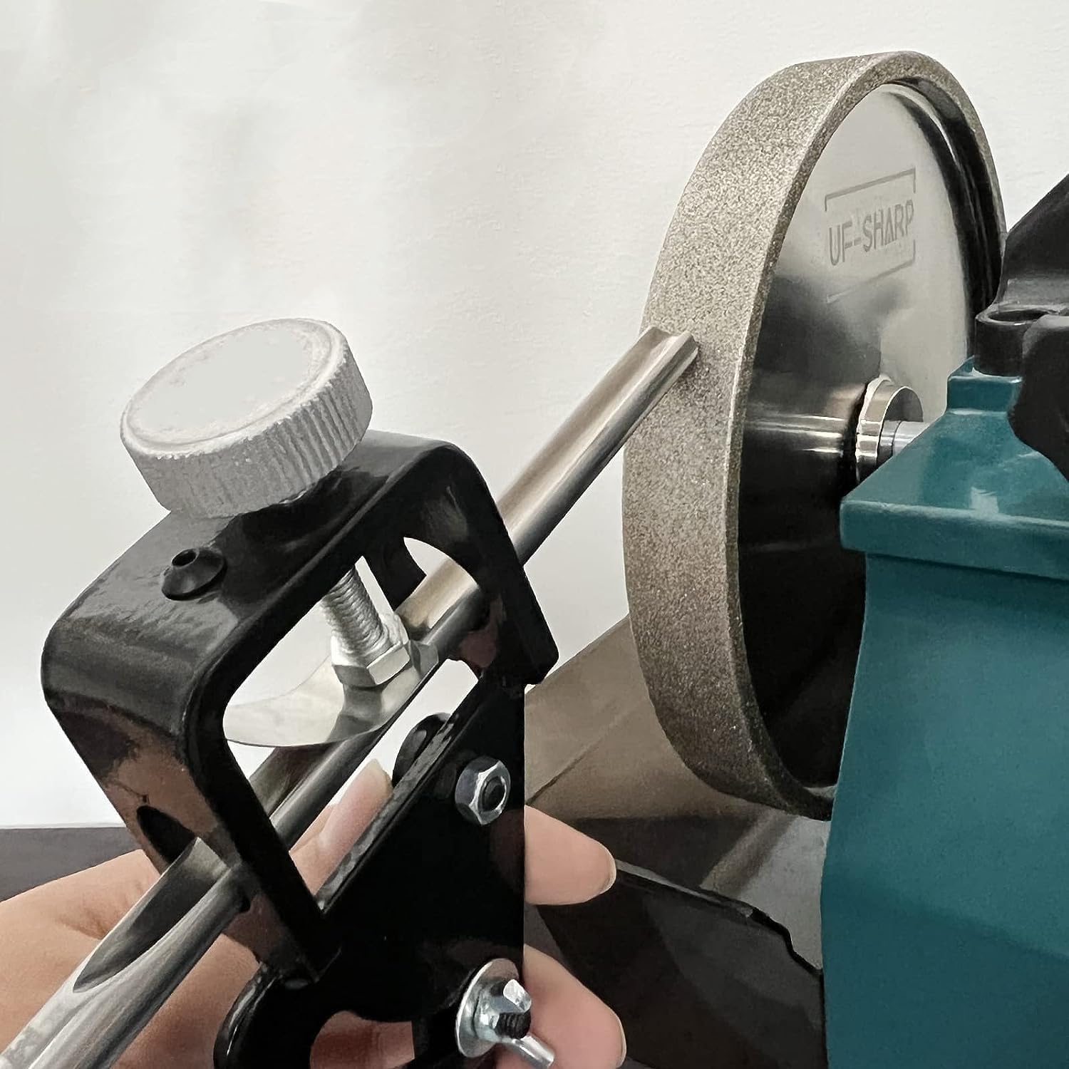 6 inch CBN Grinding Wheel 180 Grit, 6' Dia x 1' Wide x 1/2' Bore （Aluminum Body） for Sharpening High Speed Steel Tools、Woodturning Tools (6'x1')