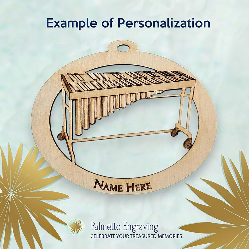 10PK Personalized Marimba Ornament for Christmas Tree, Unique Marimba Gifts for Gifts for Percussionists, Marching Band Ornament Pit