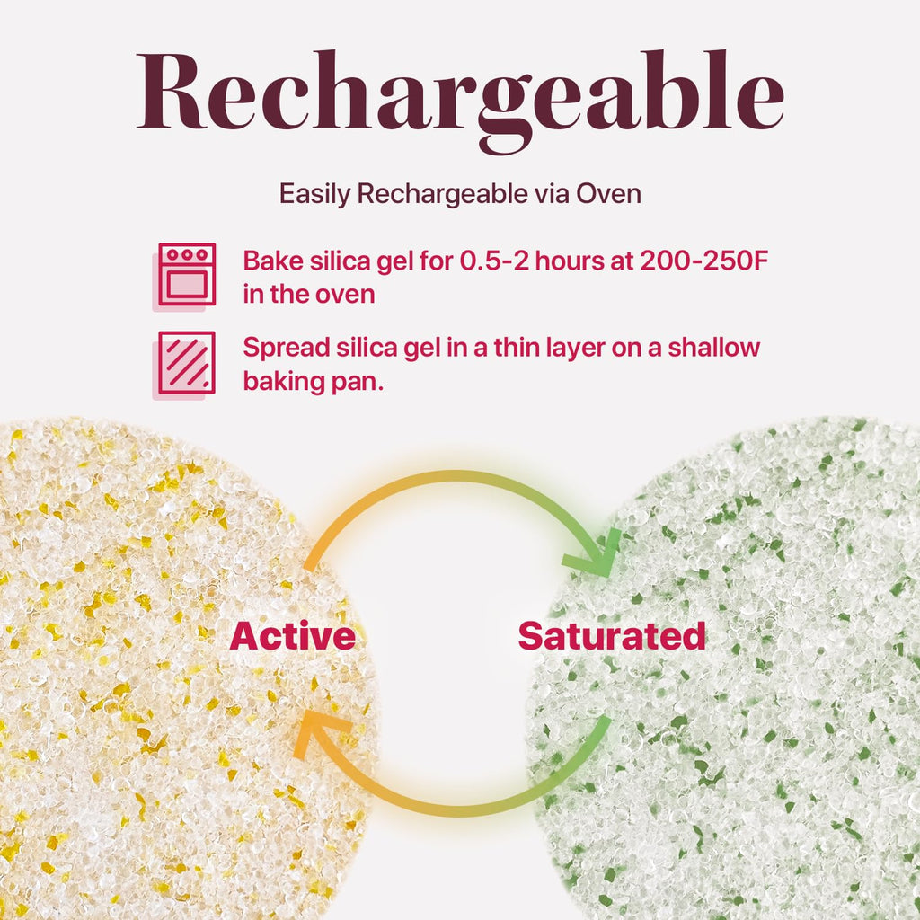 Dry & Dry (8 Gallon-NET 48 LBS) Color Indicating Premium Silica Gel Flower Drying Desiccant - Flower Drying Silica Gel Desiccant(48 LBS Reusable) Silica Gel