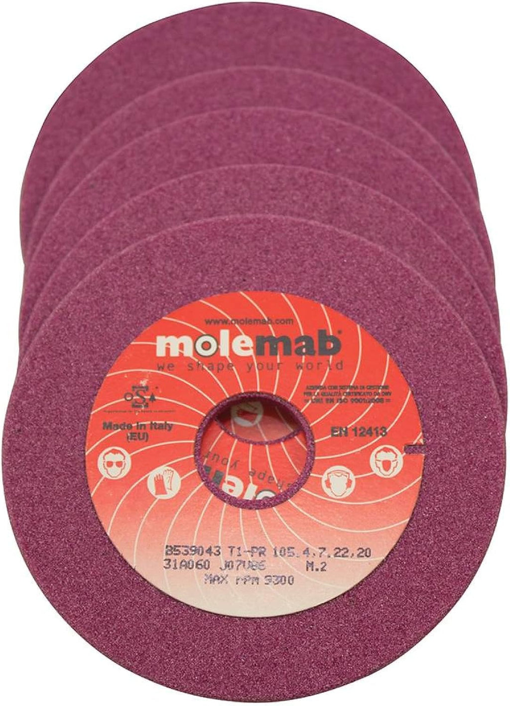 Stens Grinding Wheel 700-186 for Efco 4' x 1/8' x 7/8' Box of 5
