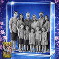 STRONGUS Personalized 3D Crystal Photo Gift for Dad – Custom Engraved Picture in Premium Optical Crystal – Personalized Keepsake for Dad, Grandpa, Husband, Father, Papa – Custom Photo Memorial Gift – Made in USA