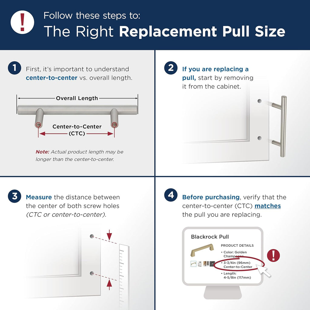Amerock Triomphe 3-3/4 inch (96mm) Center-to-Center Champagne Bronze Cabinet Pull - 25 Pack