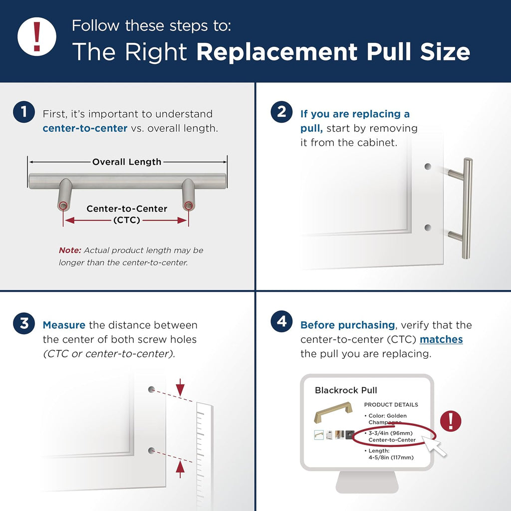 Amerock Bar Pulls Square 3-3/4 inch (96mm) Center-to-Center Champagne Bronze Cabinet Pull - 25 Pack