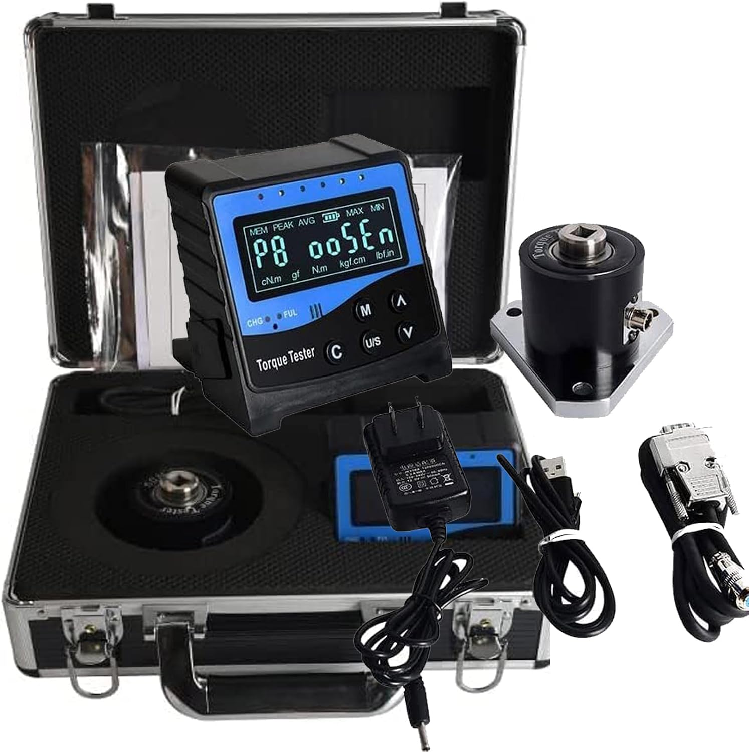 Digital Torque Wrench Calibrator Driver Torque Calibration Equipment With Torque Range 220~2200 N.m 1 Connector Size Accuracy ±1% 2000 Group Data Storage USB Interface