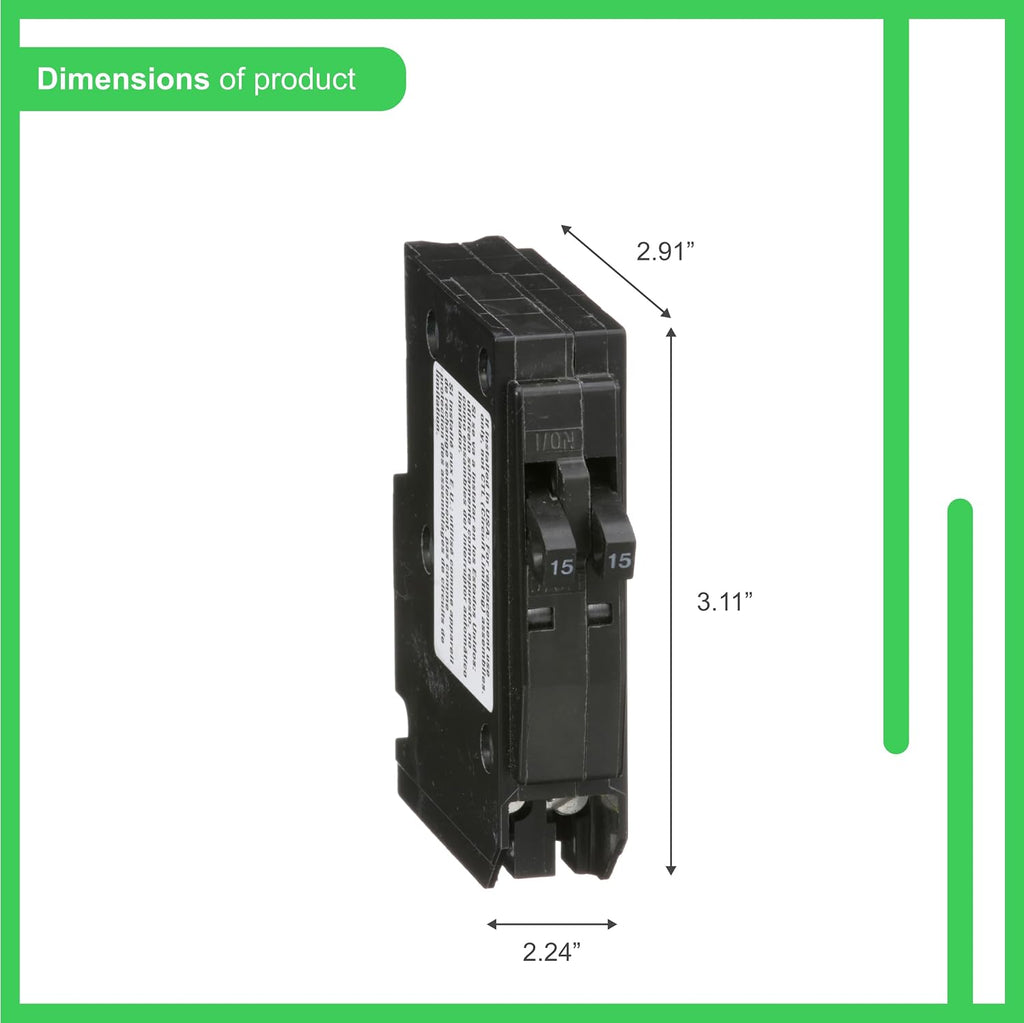 Square D by Schneider Electric Square D - QO360CP Circuit Breaker, Black