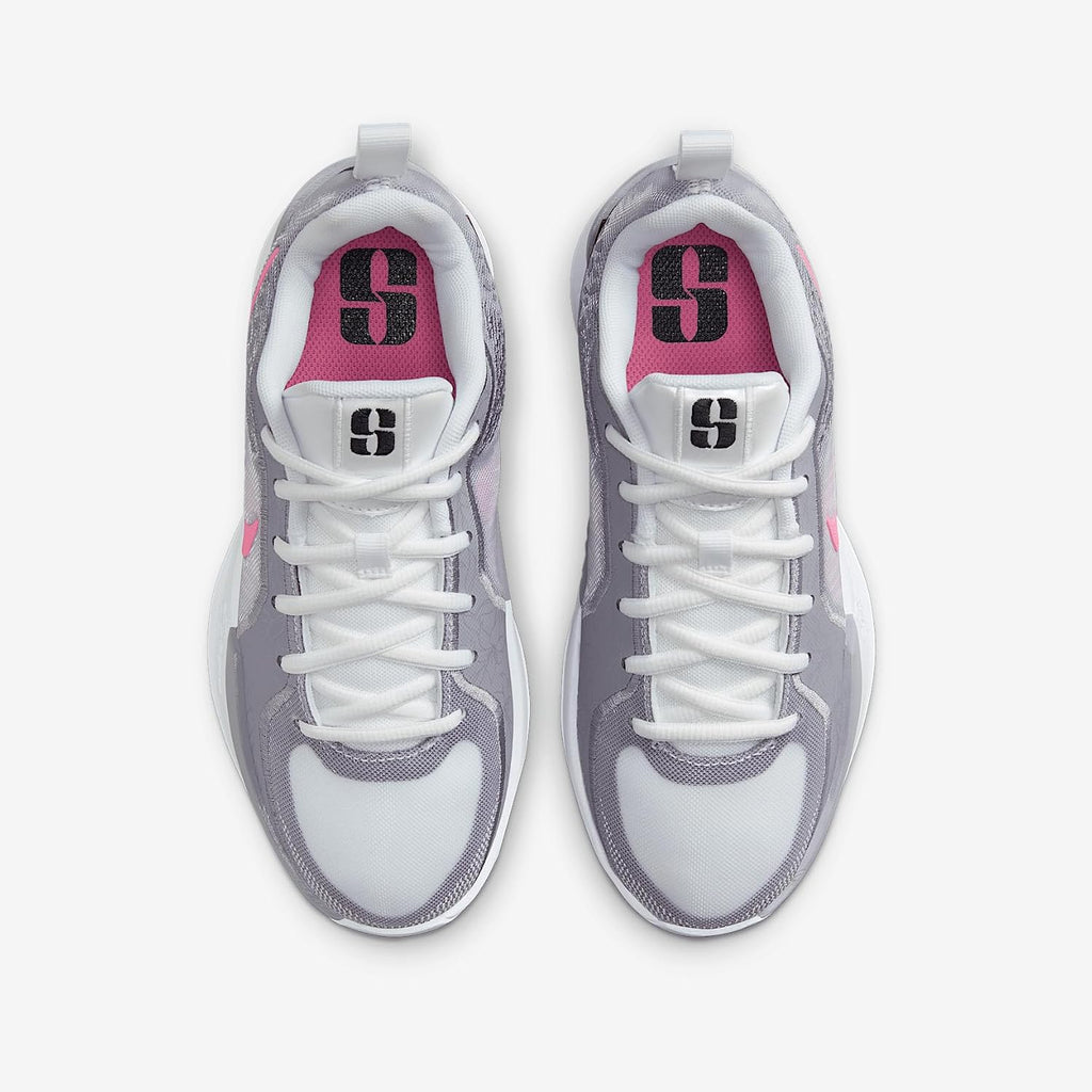 Sabrina 2 'Court Vision Big Kids' Basketball Shoes (FQ7376-101, White/Cement Grey/Black/Pinksicle) Size 7