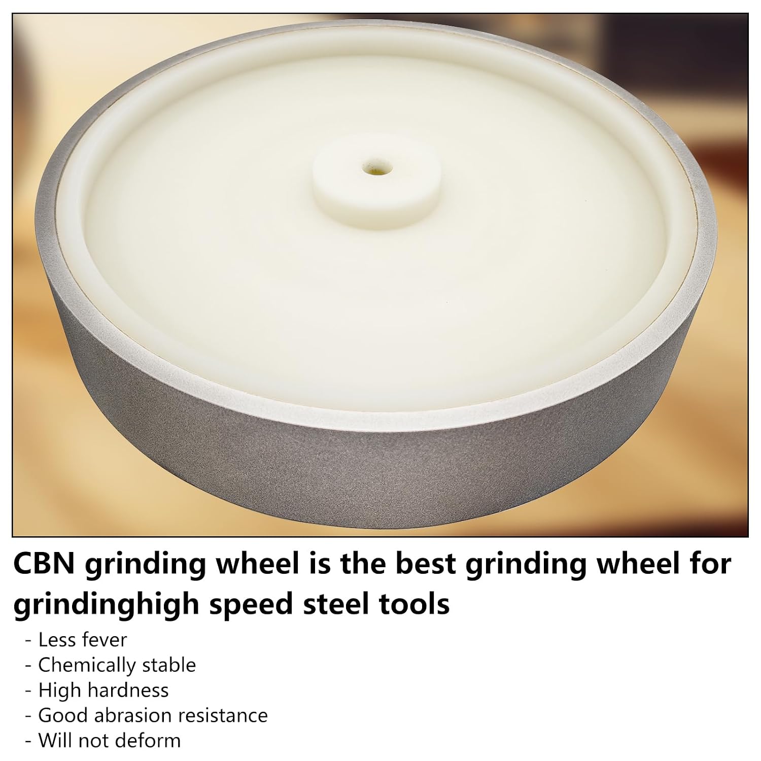 CBN Grinding Wheel for Tormek T8 Sharpening System,Diameter 250mm, Width 50mm, Hole 12mm (200 Grit)