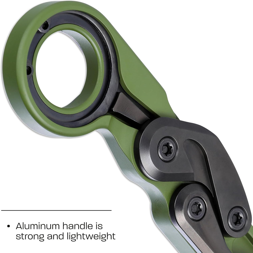 CRKT Provoke Folding Knife with Kinematic: Morphing Karambit, D2 Steel Plain Edge Blade, Green Aluminum Handle, Pocket Clip, 4040BG