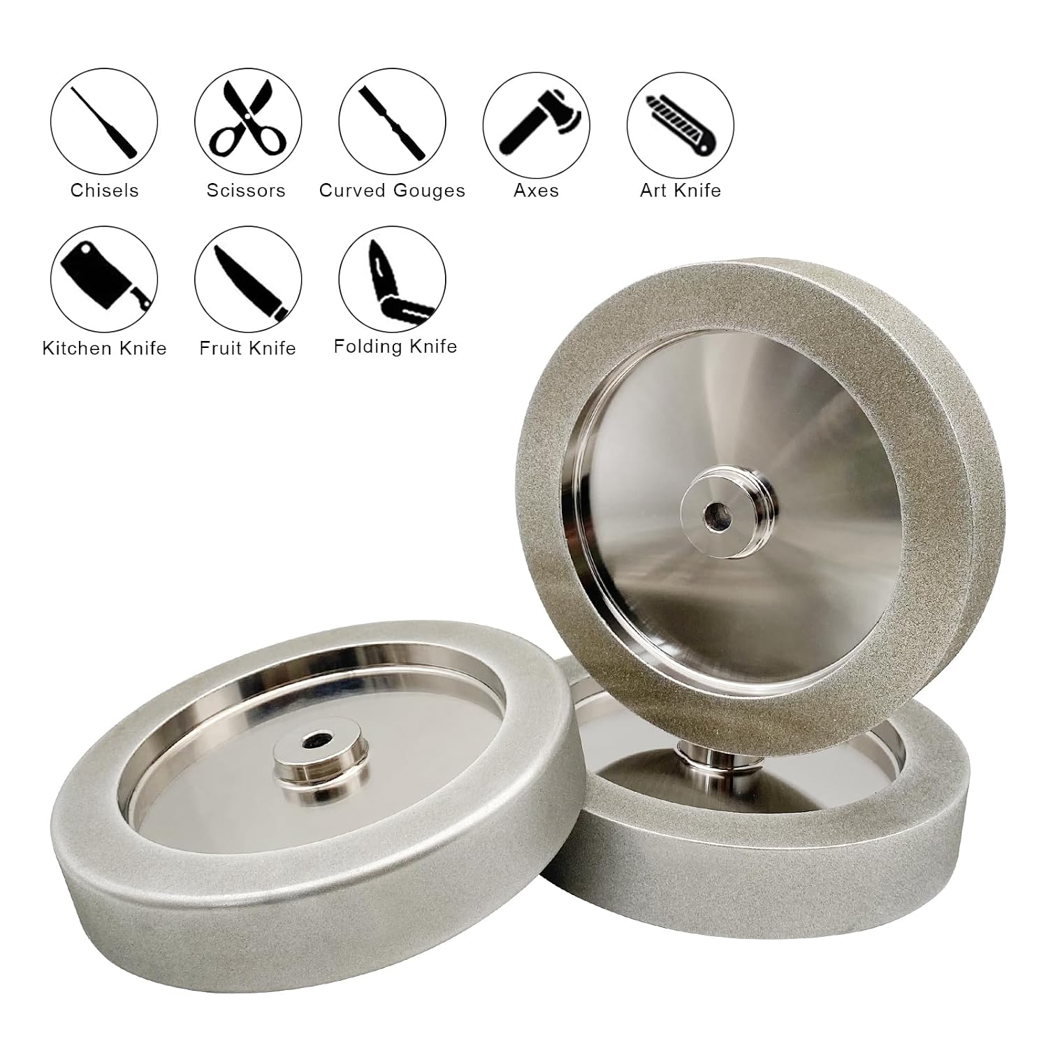 CBN Grinding Wheel for Tormek T4 Sharpening System - 200mm*38mm*12mm,Grinding Wheel for Sharpening HSS Tools 80 Grit