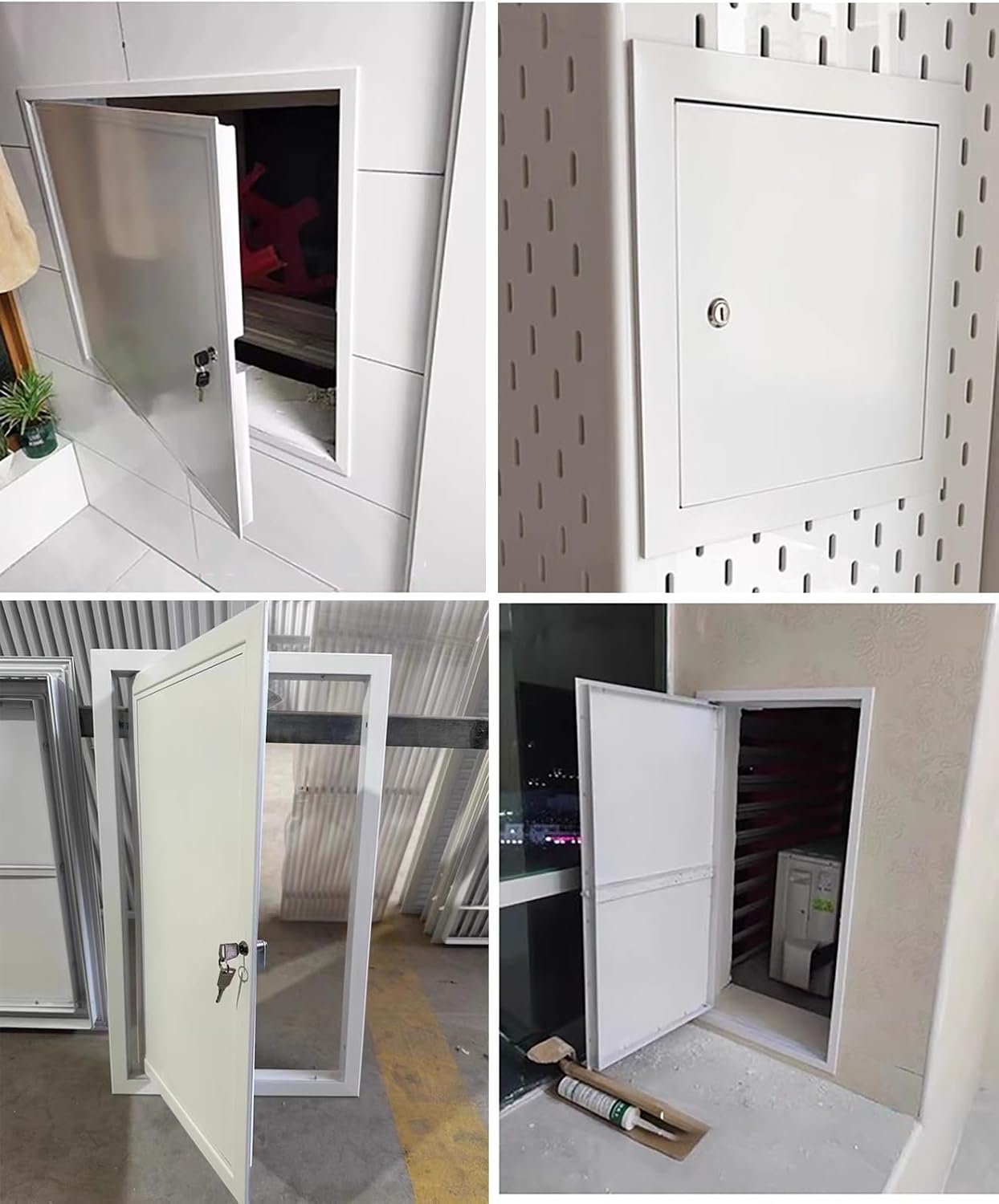 Kunovo Lockable Attic Access Hole Cover, Ceilings & Walls Access Panels Concealed, Electrical and Plumbing Inspection Hatch Service Shaft Door(28x28in (70x70cm))
