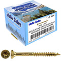 8 x 1-3/4' Gold Star Wood Screw Torx/Star Drive Flat Head - CASE Qty 42 Boxes 7,224 Screws