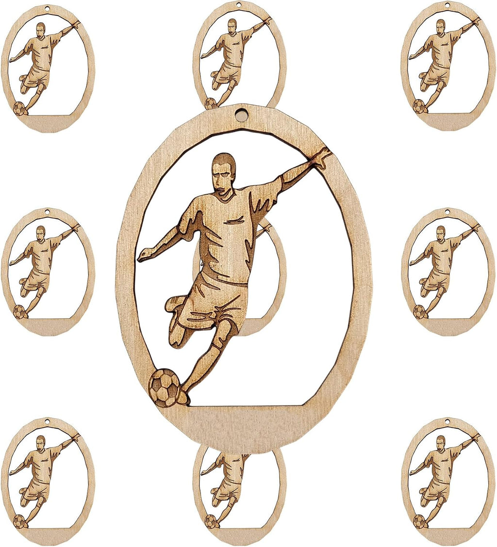 10PK Personalized Soccer Ornaments for Boys, Soccer Keepsakes for Players, Coaches and Teams