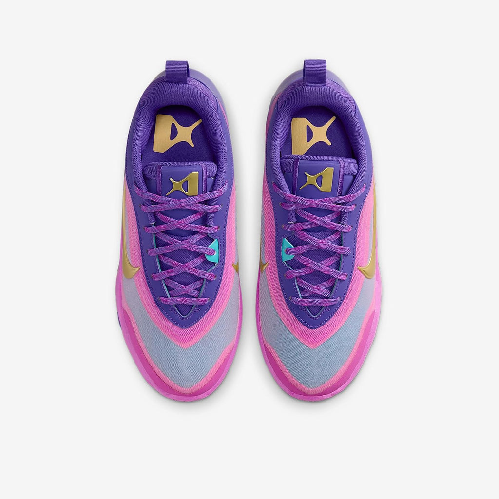 A'One A'ja Wilson Big Kids' Basketball Shoes (Fierce Purple/Hyper Violet/Hyper Magenta/Metallic Gold)