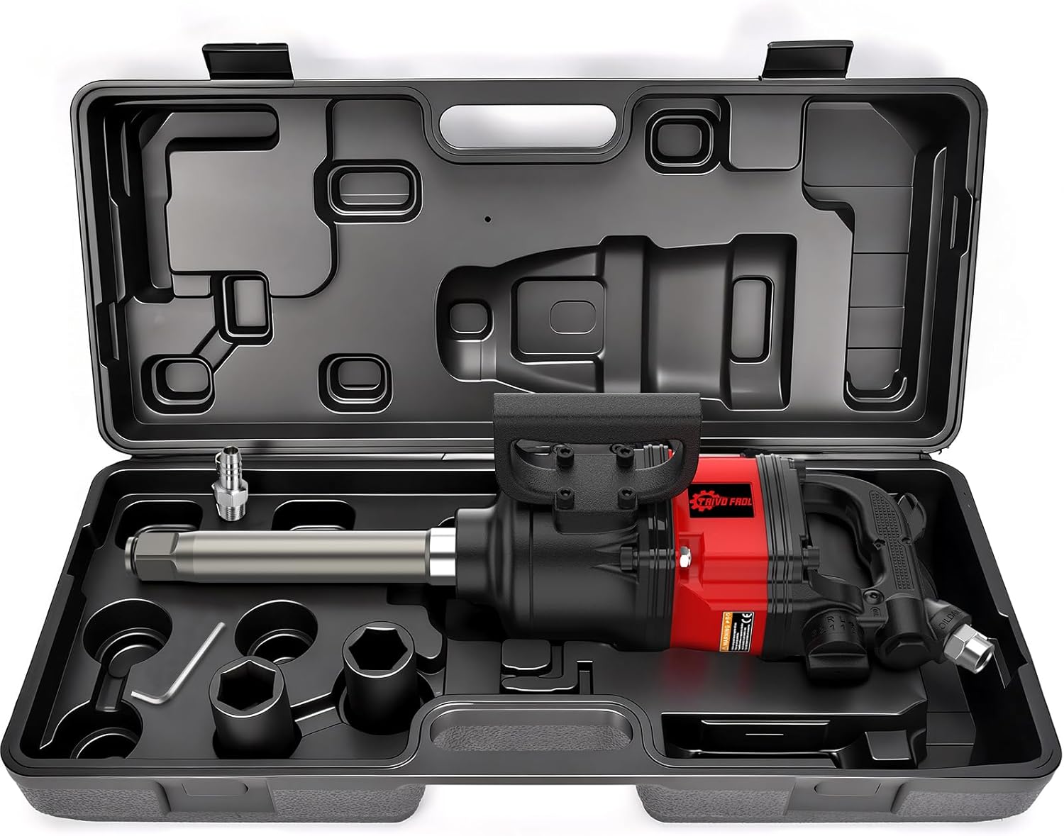 Trivd Frol Air Impact Wrench 1 inch Impact Gun 1 Inch Impact Wrench, Up to 3550 Ft.lbs, 5000RPM High Torque Pneumatic Impact Wrench with 32mm-33mm Sockets, 1/2' Air Inlet for Heavy Duty Repairs