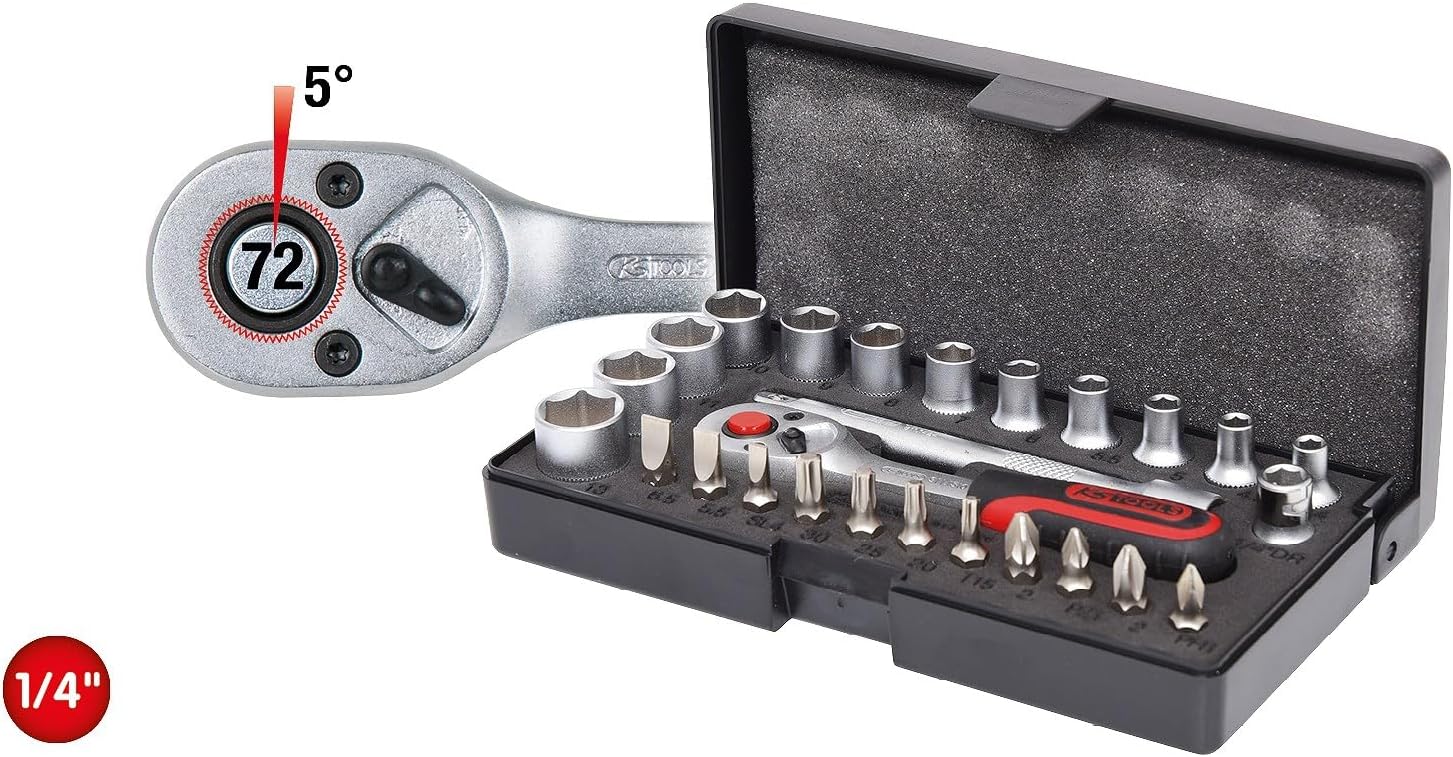 SK Hand Tool 1/4' Socket Set, 26 Pcs