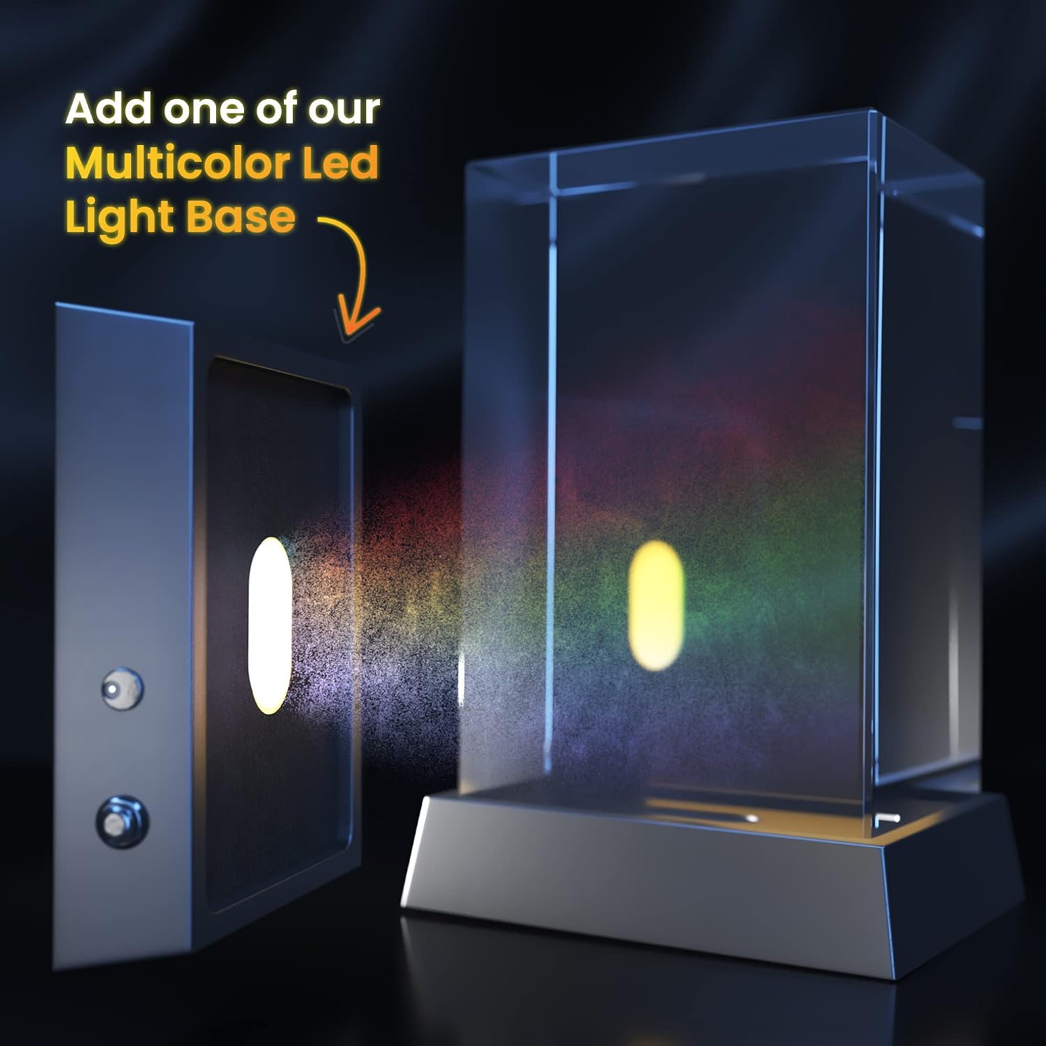 STRONGUS Personalized 3D Crystal Photo Gift for Dad – Custom Engraved Picture in Premium Optical Crystal – Personalized Keepsake for Dad, Grandpa, Husband, Father, Papa – Custom Photo Memorial Gift – Made in USA (XXXL)