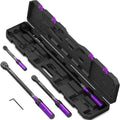 ANPUDS 4PCS Torque Wrench, 1/4 3/8 1/2 3/4-Inch Drive Click Torque Wrench Set,20-240in.lb,10-110Ft.lb, 30-250Ft.lb, 100-650 Ft.lb, ±3% Precision with Dual Range Scales for Bike, Motorcycle, Car, Truck