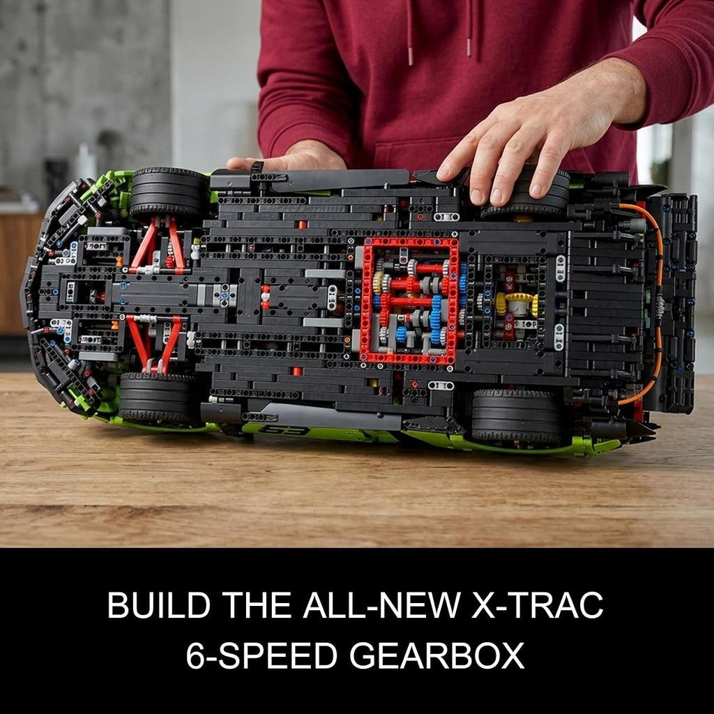 Hypercar No. 01 Building Set, 1:8 Scale Sports Car Model Kit for Adults, Collectible and Display Race Car Advanced Vehicle Model for Home or Office Décor, Gift for Motorsport Fans, (4150PCS)
