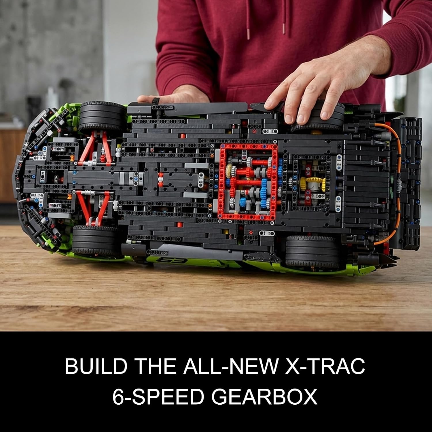 Hypercar No. 01 Building Set, 1:8 Scale Sports Car Model Kit for Adults, Collectible and Display Race Car Advanced Vehicle Model for Home or Office Décor, Gift for Motorsport Fans, (4150PCS)