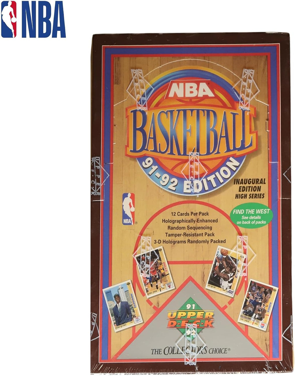 1991-92 Upper Deck NBA Basketball Card Wax Pack Box High Series Find Jerry West