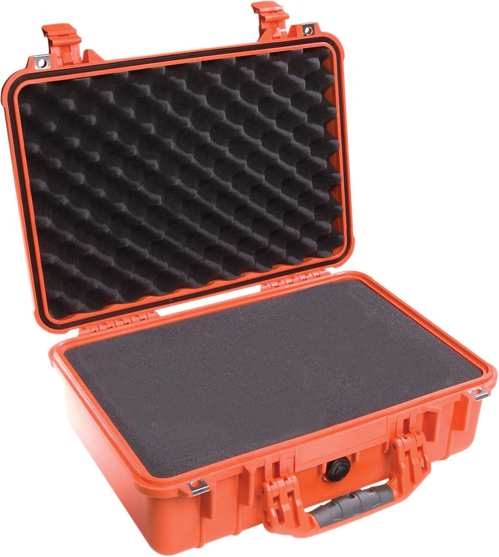 Pelican 1500 Case With Foam (Orange)