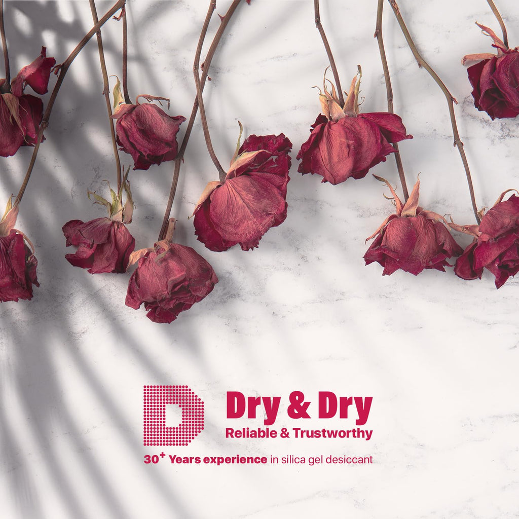Dry & Dry (8 Gallon-NET 48 LBS) Color Indicating Premium Silica Gel Flower Drying Desiccant - Flower Drying Silica Gel Desiccant(48 LBS Reusable) Silica Gel
