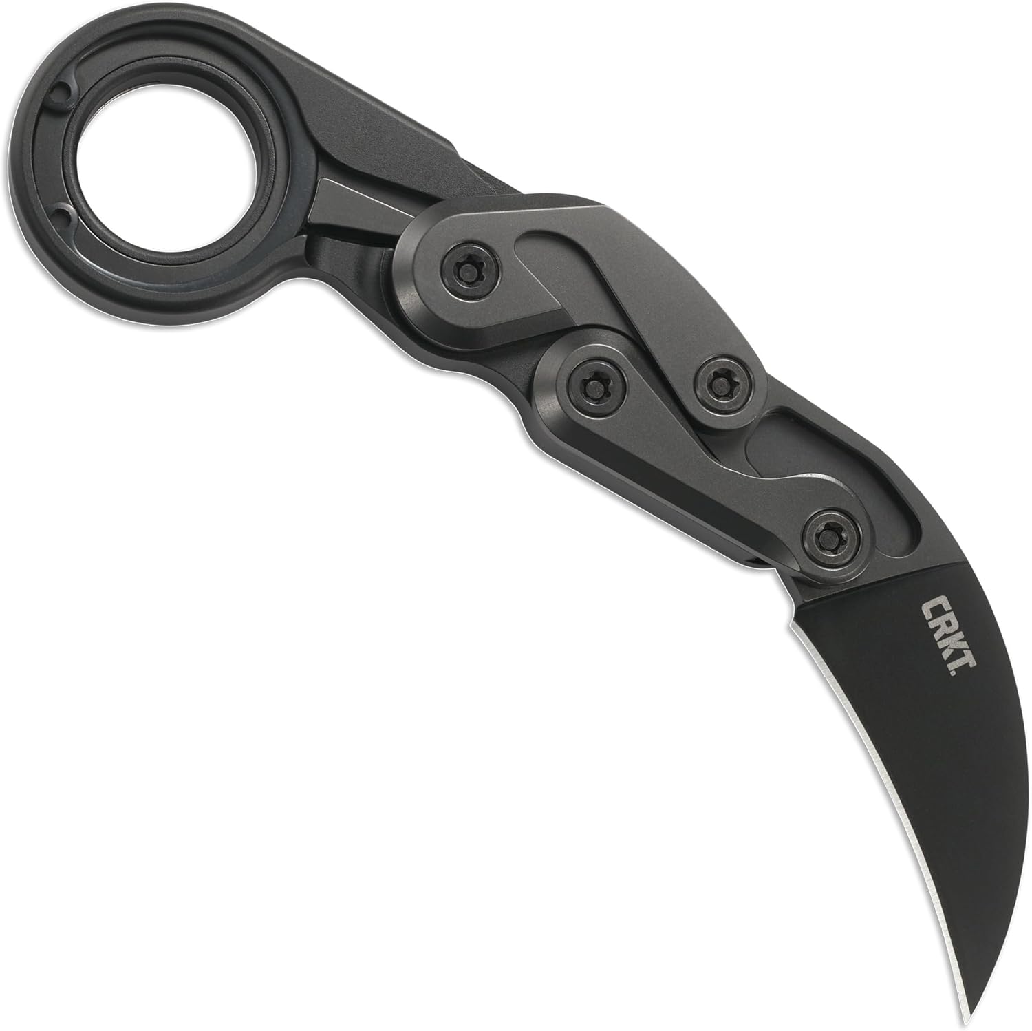 CRKT Provoke First Responder Folding Pocket Knife: Morphing Karambit, D2 Blade Steel, Kinematic Pivot Action, Integrated Safety Lock, Low Profile Pocket Clip, Glass Breaker, Sheath 4042