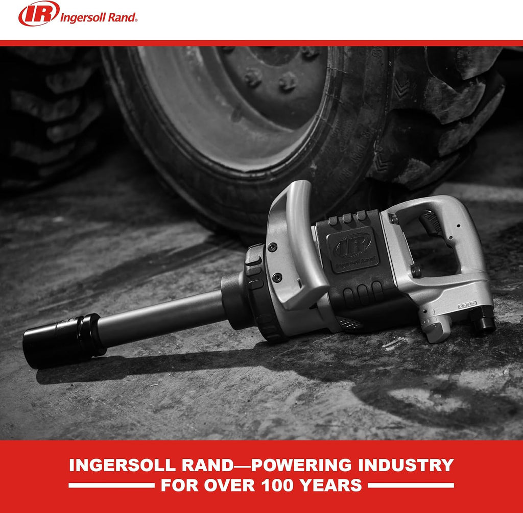 Ingersoll Rand 285B-6 1-Inch Cordless Pneumatic Impact Wrench with 6-Inch Extended Anvil and 2 Handles